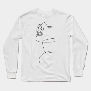 Inner Beauty | One Line Drawing | One Line Art | Minimal | Minimalist Long Sleeve T-Shirt